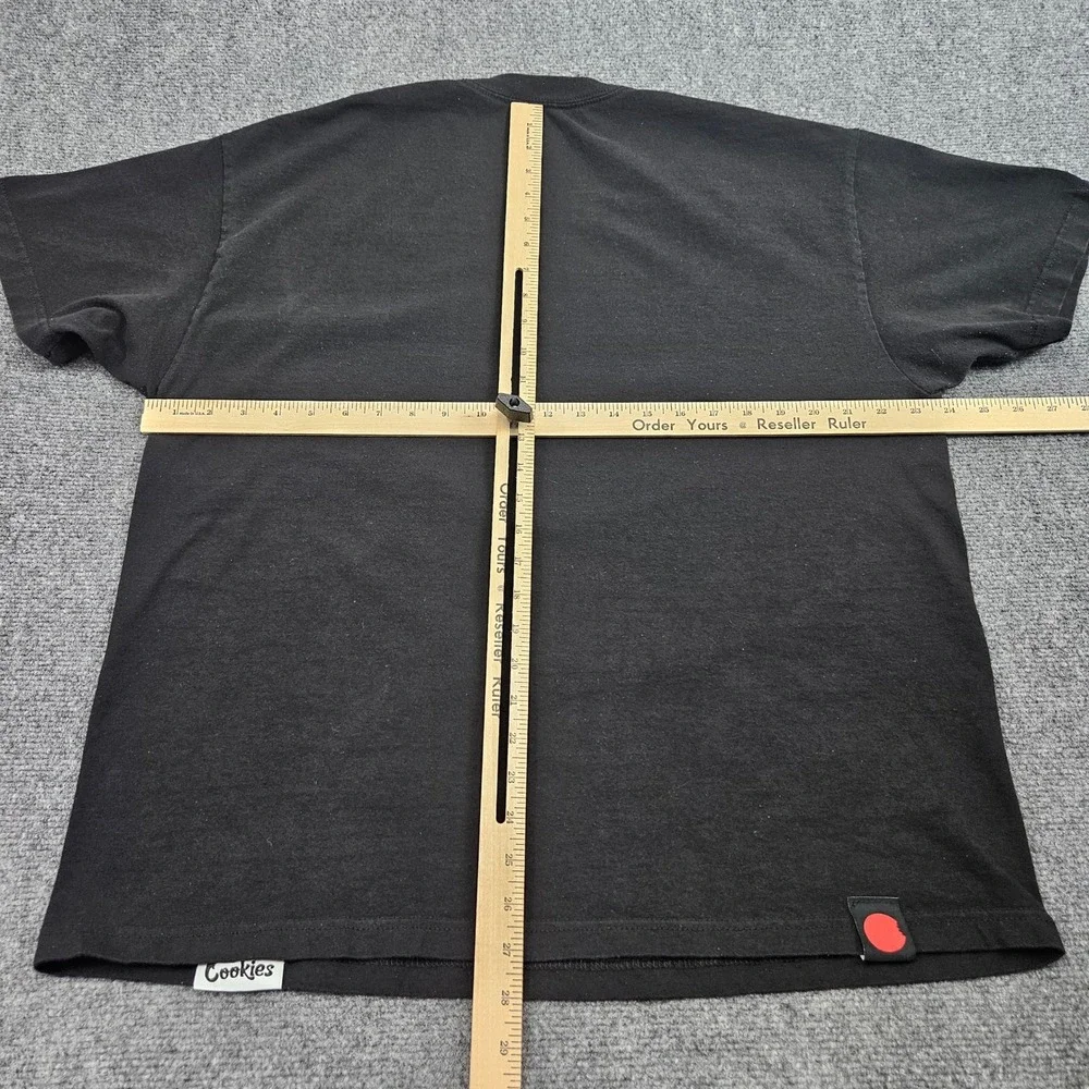 Cookies Tshirt Mens XL Black Graphic Logo Burst Streetwear Skate‎ Tee Modern